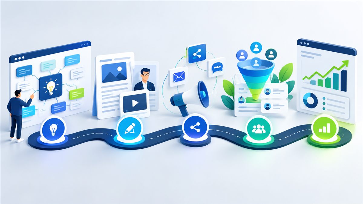 بازاریابی محتوایی طولانی‌مدت؛ برنامه ۶ ماهه برای سایت‌های B2B